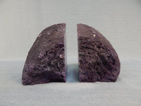 Large Brazilian Quartz Geode Bookends
