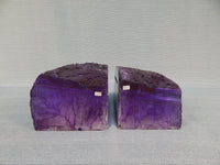 Large Brazilian Quartz Geode Bookends