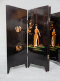 Vintage Vietnamese Tabletop Lacquered Wood Screen