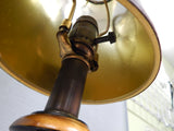 Tall Slim Chinese Painted Wood Table Lamps