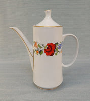 Kalocsa Hungary Hand-Painted Porcelain Tea or Coffee Server