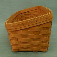 Longaberger 8" Slanted Basket with Cloth Liner