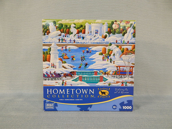 1000 Piece Wisconsin Snow Sculpture Puzzle - Brand New!