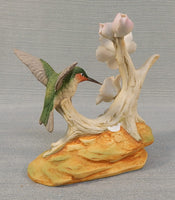 Lefton China Japan Hummingbird and Flowers Figurine