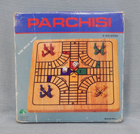 Vintage Pachisi Parchisi Board Game Solid Wood Series - Complete PFC - Box