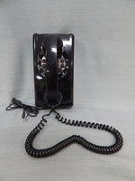 Black Retro Wall Phone
