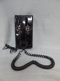 Black Retro Wall Phone