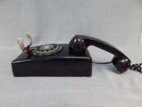 Black Retro Wall Phone