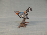 GOTO Original Bird Figurines, Japan - Chickadee, Warbler, Mocking Bird - Lot of 3