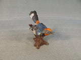 GOTO Original Bird Figurines, Japan - Chickadee, Warbler, Mocking Bird - Lot of 3