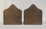Vtg. Wire-haired Fox Terrier Cast Iron Bookends Connecticut Foundry 1929