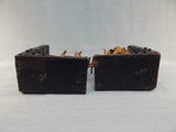Vtg. Wooden Sailing Ships with Canvas Sails Bookends