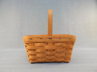 Longaberger 1999 11" x 7.5" Woven Basket w/One Handle