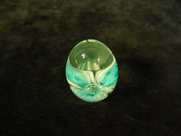 Small White Flower Glass Paperweight