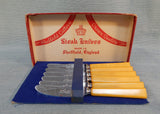 Sheffield Cutlery Steak Knives with Bakelite Handles - Set of 6