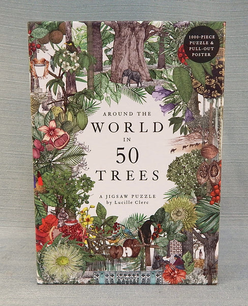 1000 Piece Around The World in 50 Trees Puzzle - Certified Complete!