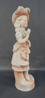 Vintage 12" German Bisque Lady Figurine