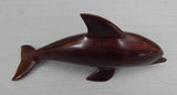 Hand-Carved Wood Dolphin Figurine