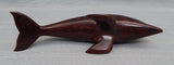 Hand-Carved Wood Dolphin Figurine
