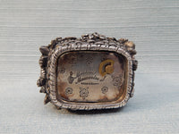 Reed & Barton Basket of Roses Silver Plate Music Box