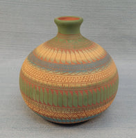 Navajo E & V Tsosie Terracotta Pottery Vase