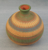 Navajo E & V Tsosie Terracotta Pottery Vase