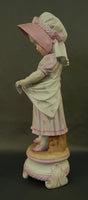 Vintage 12" German Bisque Figurine of a Young Girl