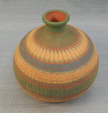 Navajo E & V Tsosie Terracotta Pottery Vase