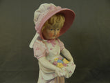 Vintage 12" German Bisque Figurine of a Young Girl