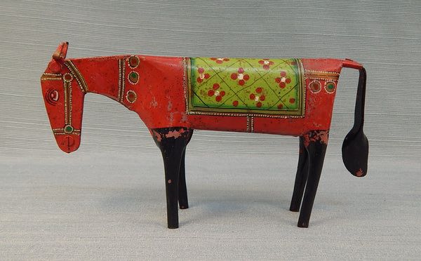 Handmade Folk Art Metal Horse Scuplture