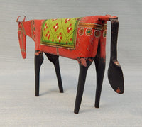Handmade Folk Art Metal Horse Scuplture