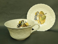 Audubon's Birds of America Meakin China Cups and Saucer - 5 Pieces