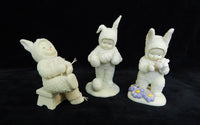 Department 56 Snowbabies - Snowbabies in Bunny Outfits