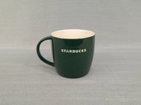 Starbucks 2011 Dark Green Holly Mugs - Set of 2