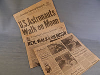 July 21, 1969 Moon NASA Landing Newspapers - Lot of 3