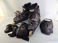 Rollerblade Viablade TX7 Inline Skates, Men's 9.5, with Salomon Pads and Carrying Case