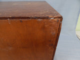Vintage Oak 4 Drawer Library Card File