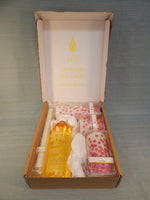 Lucid Liquid Red Polka Dots Candle Set - 5 Refillable Candles + Liquid - Brand New!