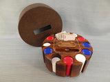 Wooden Poker Chip Carousel