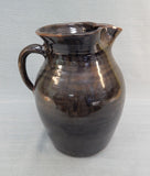Vintage Deep Green Rustic Pitcher