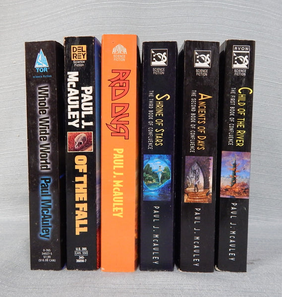 Paul J. McAuley Science Fiction - Lot of 6 Books