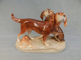 Vintage Royal Dux Hunting Dogs Figurine