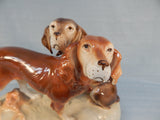 Vintage Royal Dux Hunting Dogs Figurine