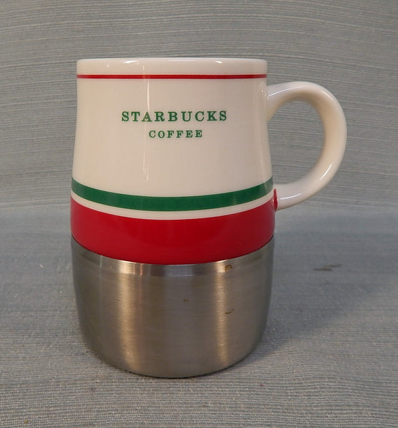 Starbucks 2006 Ceramic & Stainless Steel Mug