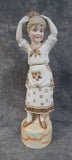 Vintage 17" German Bisque Figurine of a Young Girl