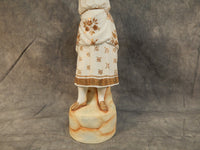 Vintage 17" German Bisque Figurine of a Young Girl