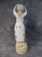 Vintage 17" German Bisque Figurine of a Young Girl