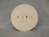 Pottery Barn Reindeer Appetizer Plates - Set of 4 (Comet, Cupid, Donner and Blitzen)