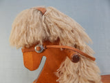21" Wooden Rocking Horse with Yarn Mane and Tail