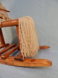 21" Wooden Rocking Horse with Yarn Mane and Tail
